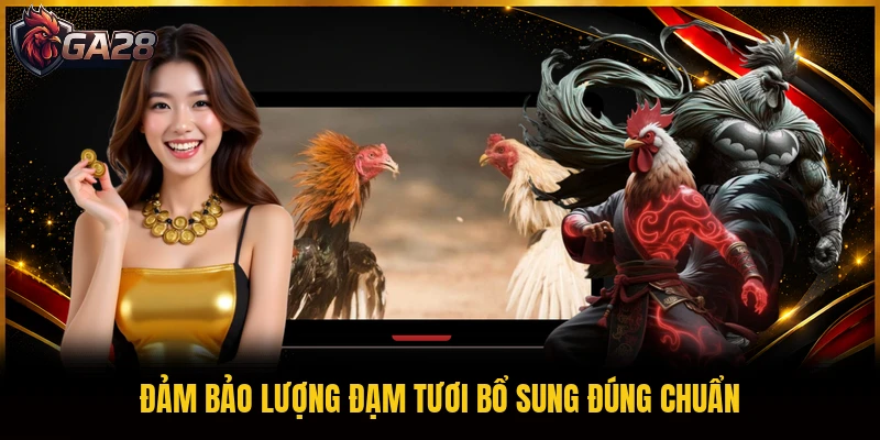 Đảm bảo lượng đạm tươi bổ sung đúng chuẩn